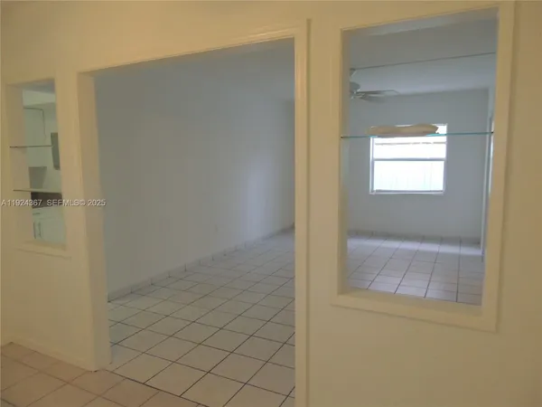 a view of an empty room
