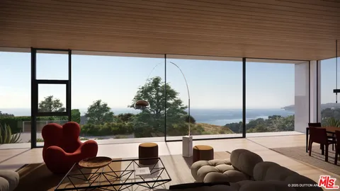 a view of a room with a balcony