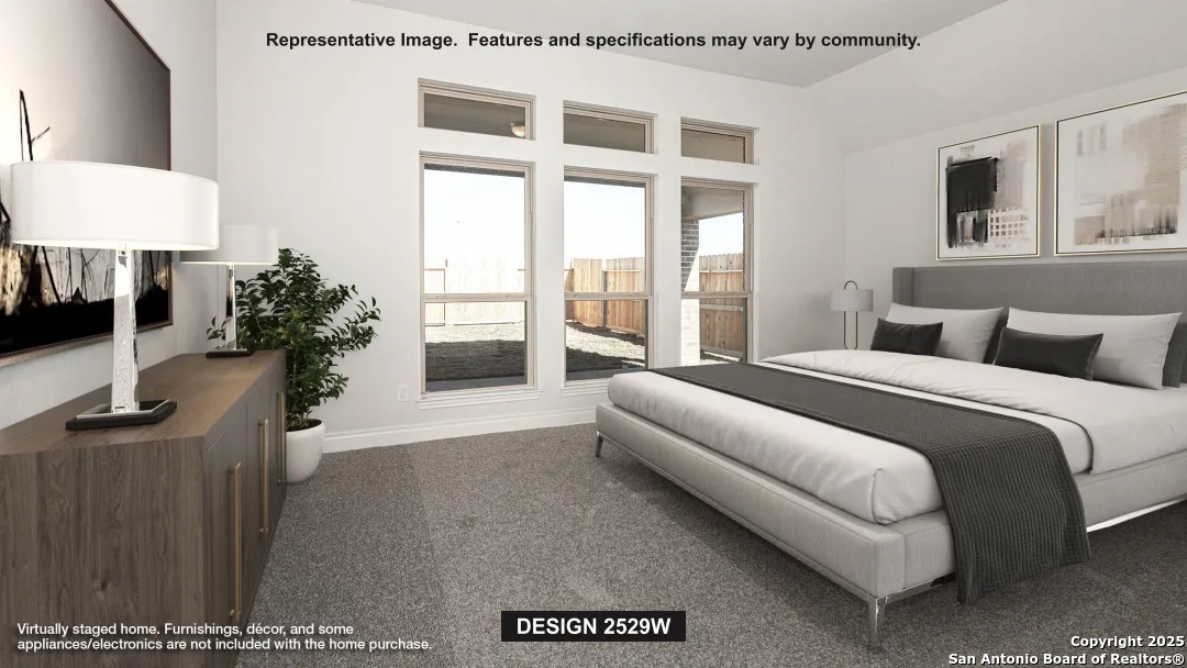 1719 Gyst Road Seguin, TX 78155 - Photo 5 of 8 a bedroom with a large bed and a flat tv screen on dresser