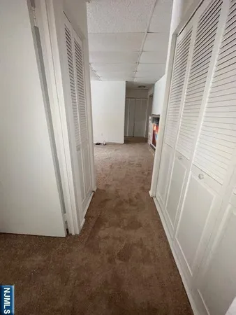 a view of a room with door