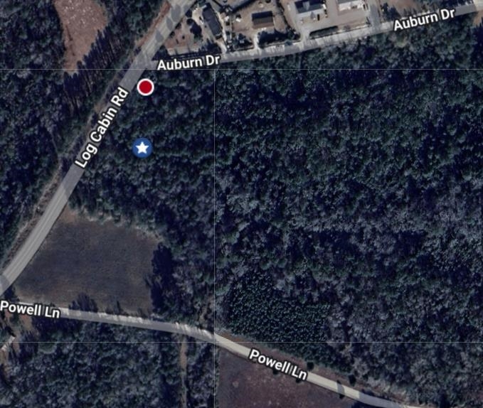 1 Log Cabin Road Loris, SC 29569 - Photo 10 of 10 Aerial overview of property's location with property boundaries highlighted