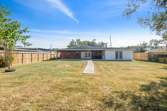 a swimming pool with lake view