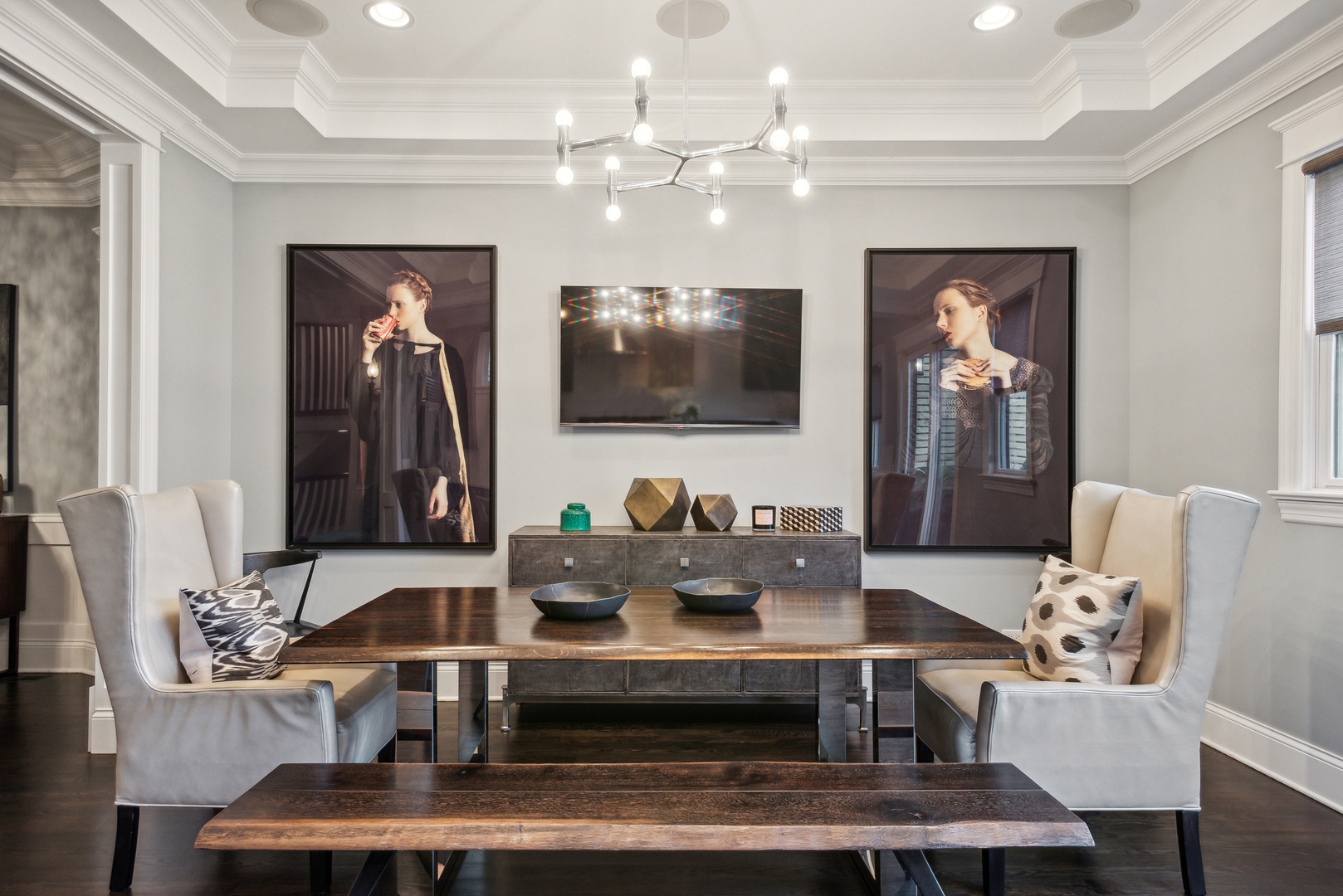 2413 North Orchard Street Chicago, IL 60614 - Photo 15 of 33 a living room with furniture and a flat screen tv