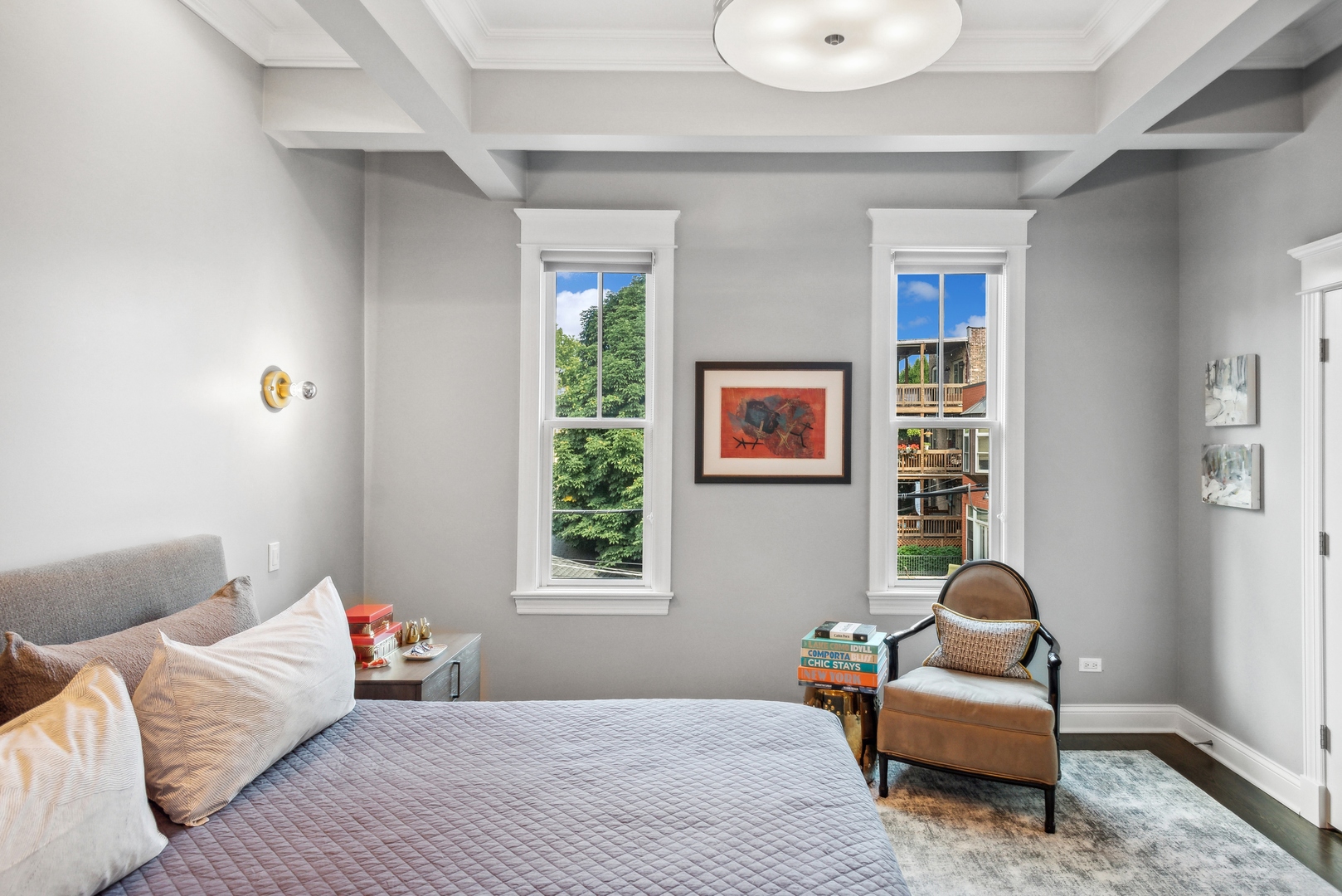 2413 North Orchard Street Chicago, IL 60614 - Photo 25 of 33 a bedroom with bed and a window