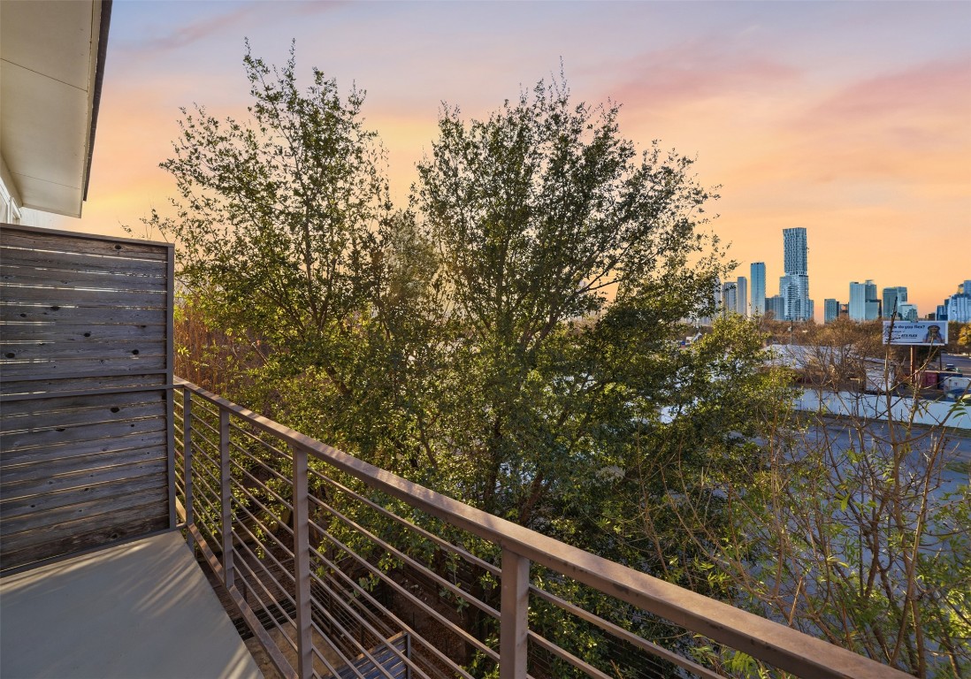 1801 East 2nd Street, Unit 2 Austin, TX 78702 - Photo 16 of 34 Downtown views from upstairs balcony.