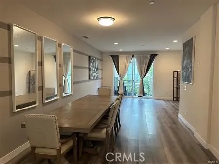 a workspace with furniture and window