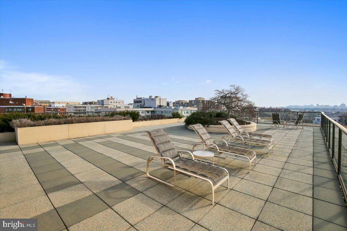 800 25th Street Northwest, Unit 504 Washington, DC 20037 - Photo 49 of 52 Spacious rooftop retreat with skyline views.