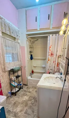 a room with storage and utility