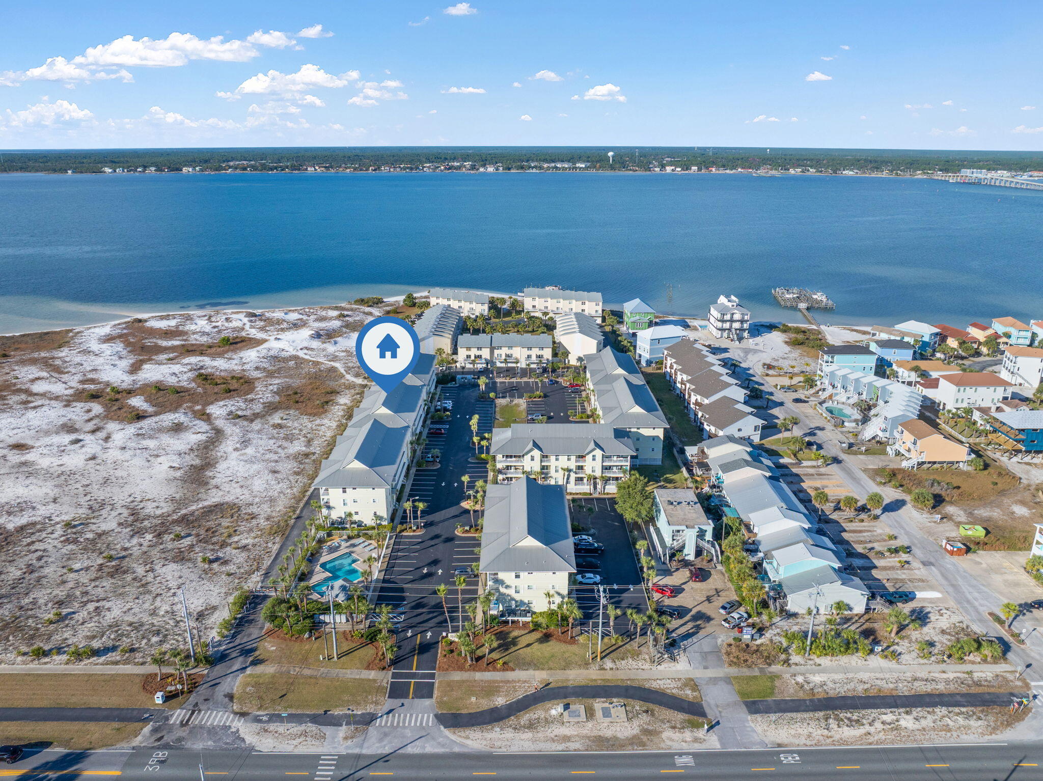 8436 Gulf Boulevard, Unit 321 Navarre, FL 32566 - Photo 41 of 57 a view of a city with ocean view