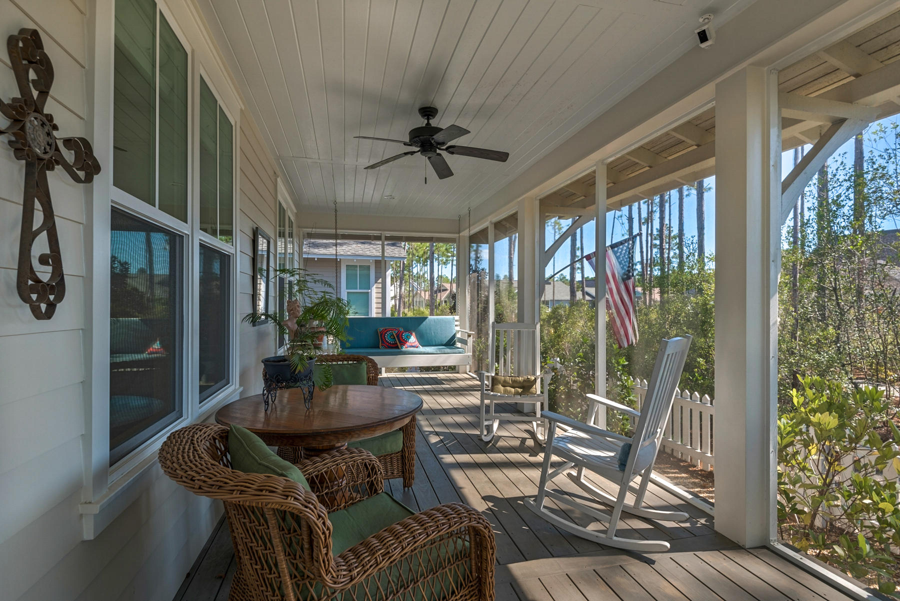 38 Somersault Lane Inlet Beach, FL 32461 - Photo 23 of 50 Expansive screened back porch
