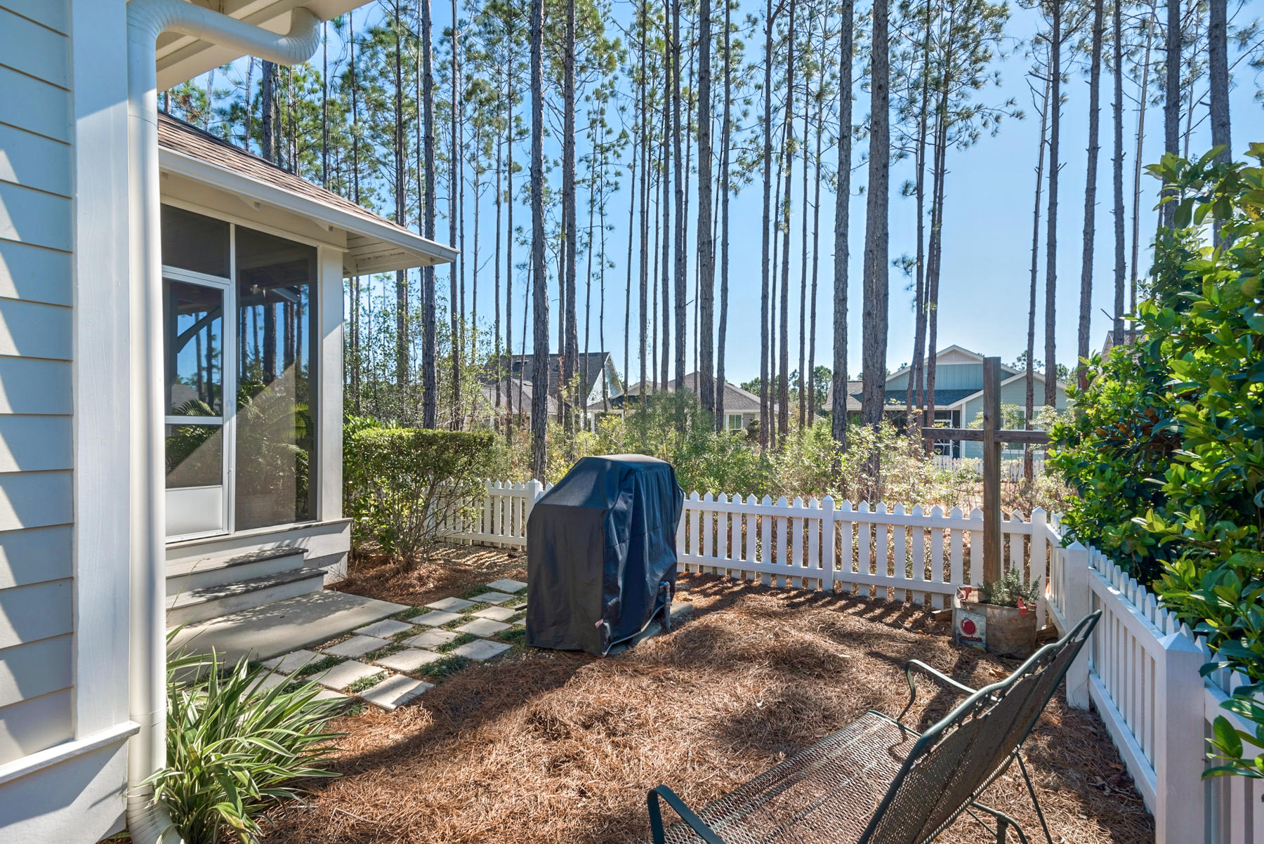 38 Somersault Lane Inlet Beach, FL 32461 - Photo 26 of 50 Fenced yard with gas grill connection