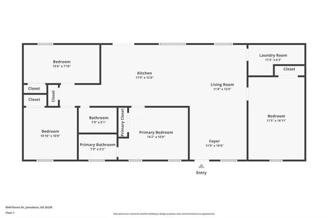 $247,000 | 8949 Raven Drive, Jonesboro, GA 30238