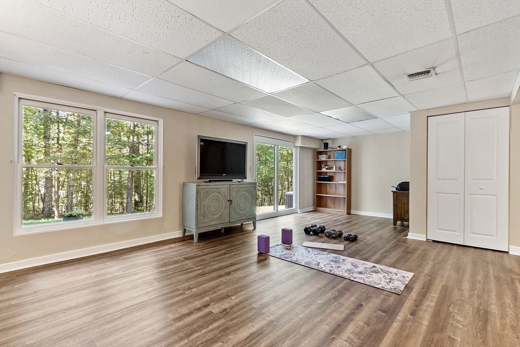 9 Blanchard Road Harvard, MA 01451 - Photo 24 of 33 a living room with furniture and a flat screen tv