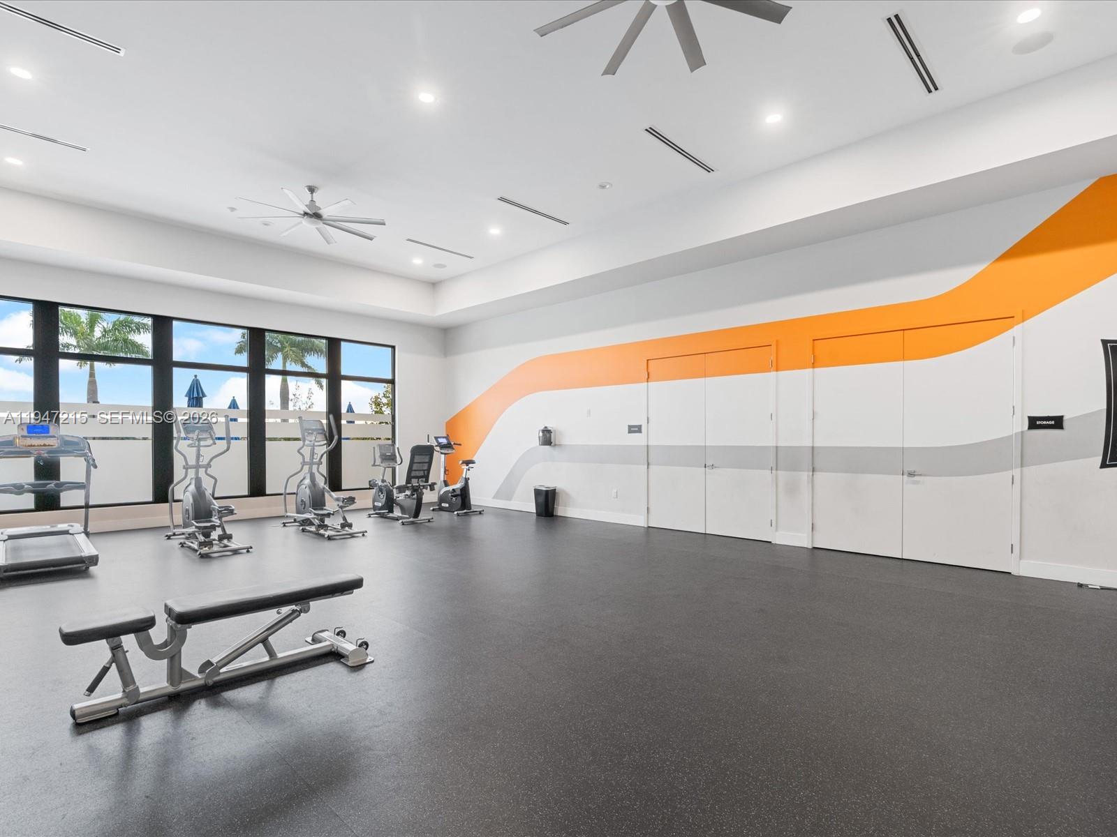 544 Northeast 206th Lane Miami, FL 33179 - Photo 47 of 48 a view of a room with gym equipment