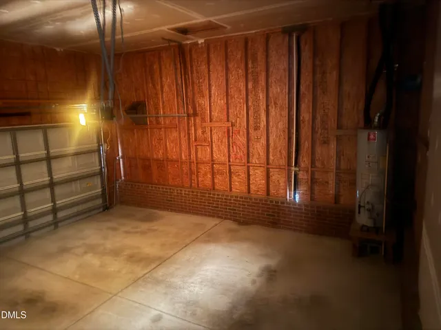 a view of a room with a window