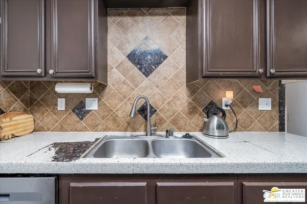 a view of a kitchen sink