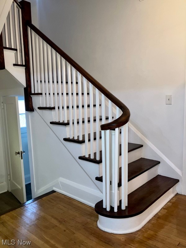 2108 Volney Road Youngstown, OH 44511 - Photo 9 of 27 Stairs featuring dark wood-type flooring