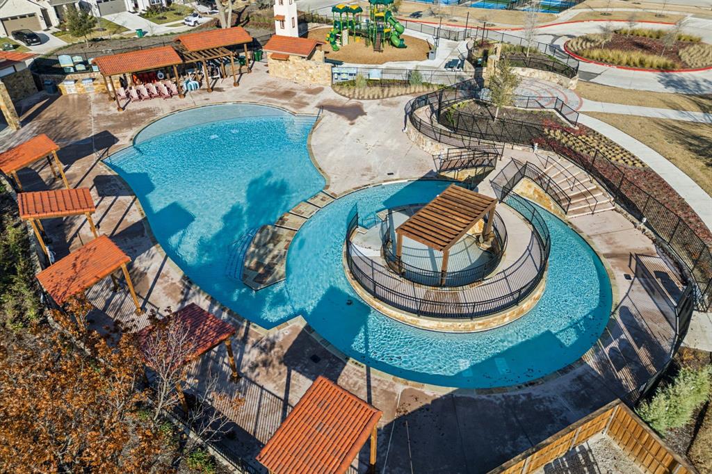 1259 Calebria Way Fate, TX 75087 - Photo 31 of 38 an aerial view of a house with outdoor space