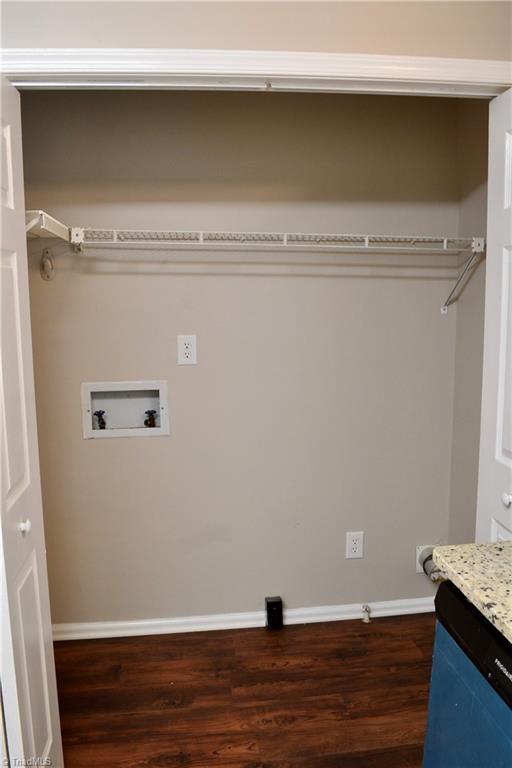 410 Shadybrook Road High Point, NC 27265 - Photo 14 of 43 Washer and Dryer hook ups inside the closet off of the kitchen