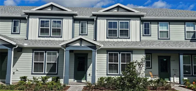 a front view of a house