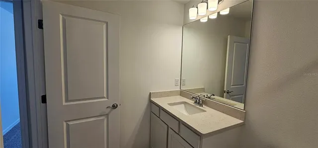 an empty room with closet