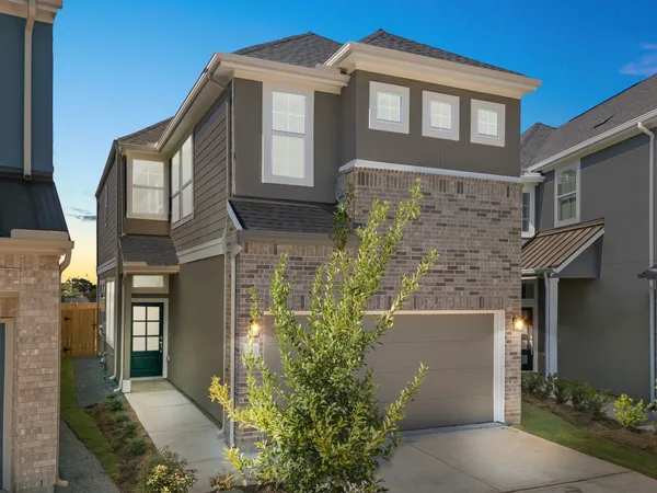 a front view of a house