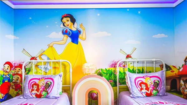 a living room filled with furniture