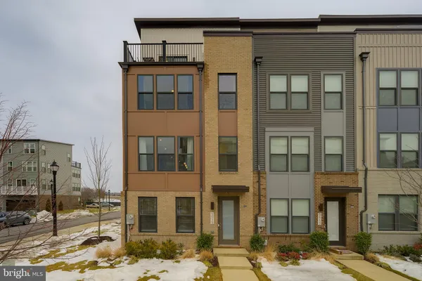 a front view of a building