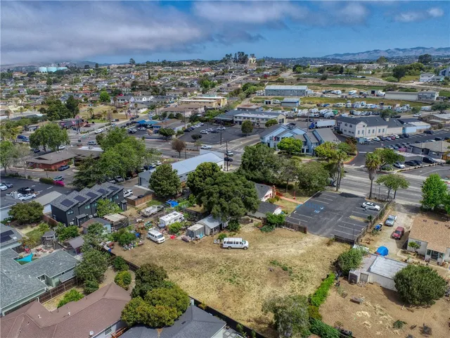 an aerial view of a city