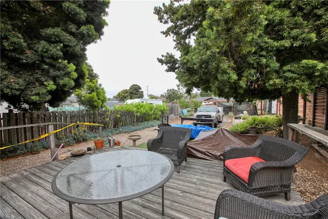 a outdoor space with furniture