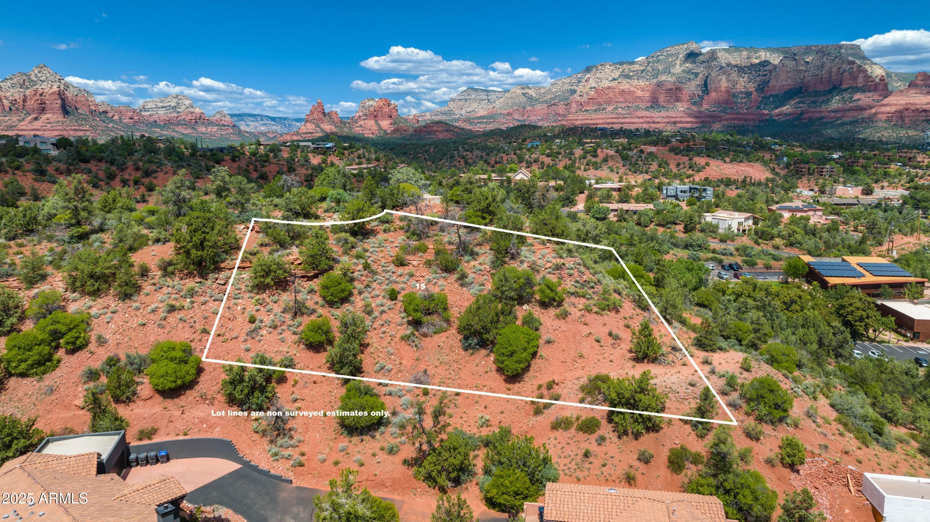 15 Sky Ridge, Unit 15 Sedona, AZ 86336 - Photo 4 of 87 037_Aerial Lot Lines 15