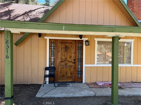 a backyard of a house