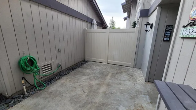 a view of outdoor space and deck