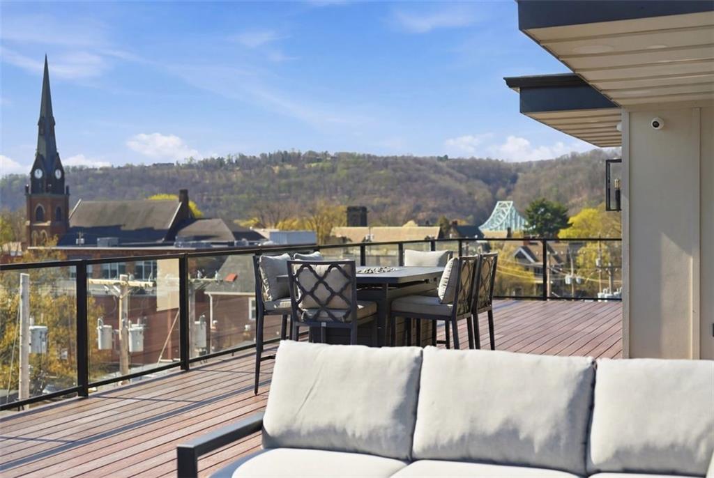 443 Walnut Street Sewickley, PA 15143 - Photo 3 of 50 The rooftop terrace extends everyday living outdoors with room for dining, lounging, and taking in the village skyline.