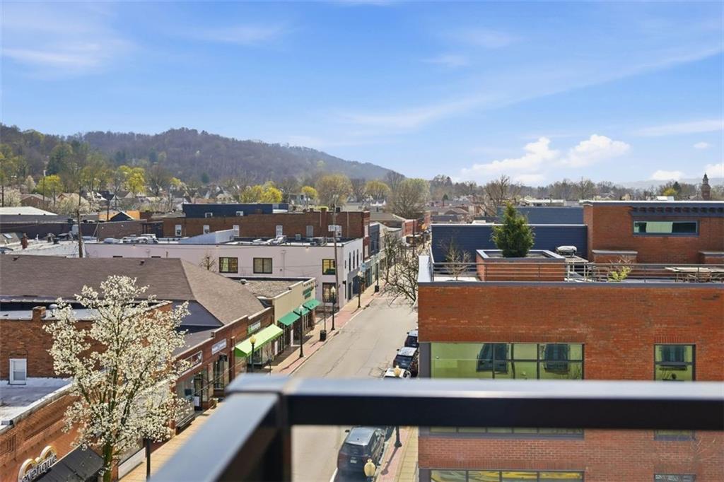 443 Walnut Street Sewickley, PA 15143 - Photo 44 of 50 From the roofline, the vantage over Sewickley Village is one of the property’s most memorable features.