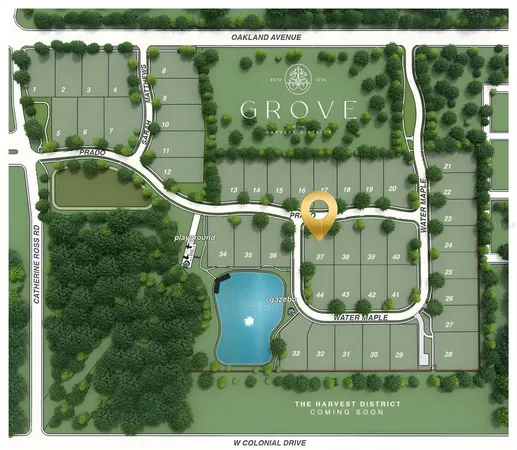 a view of street with houses