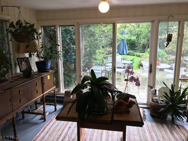 Sun Room as seen from Living Room.