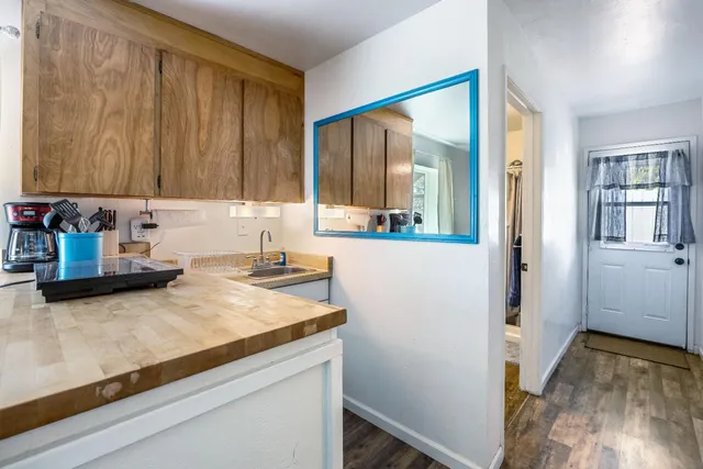 a view of a golf course with a lake