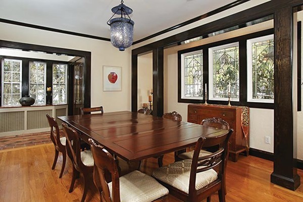 133 Collins Road Newton, MA 02468 - Photo 3 of 15 a view of a dining room with furniture window and outside view