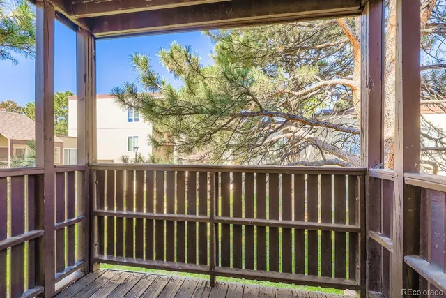 a view of a wooden fence