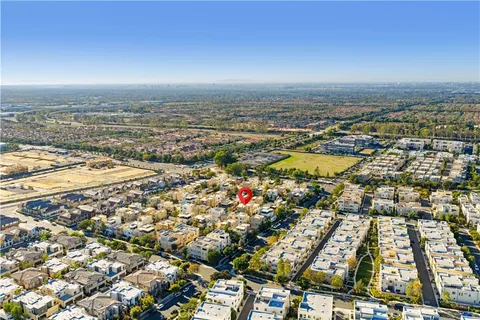 a view of an outdoor space and mountain view