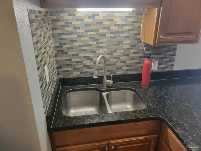 a close view of sink and tap