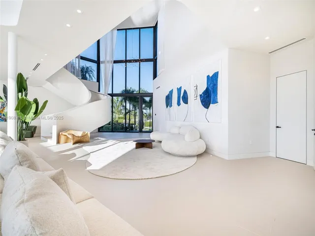 a view of a lake with houses