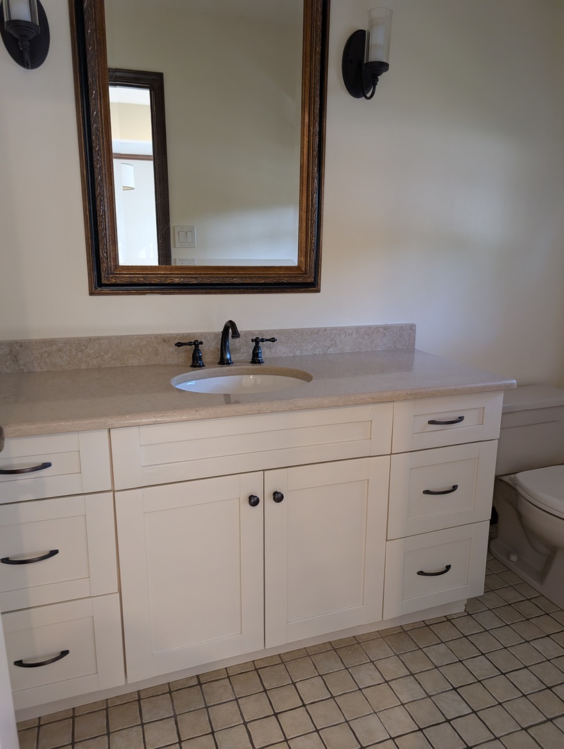 1535 Wedgefield Circle, Unit 1535 Naperville, IL 60563 - Photo 17 of 46 a bathroom with a sink vanity and mirror