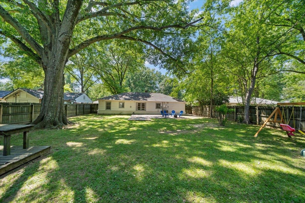 1196 Dearing Road Memphis, TN 38117 - Photo 27 of 27 Large backyard with wood fence.