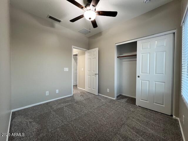 33578 North Sandstone Drive San Tan Valley, AZ 85143 - Photo 34 of 53 an empty room with closet and a ceiling fan