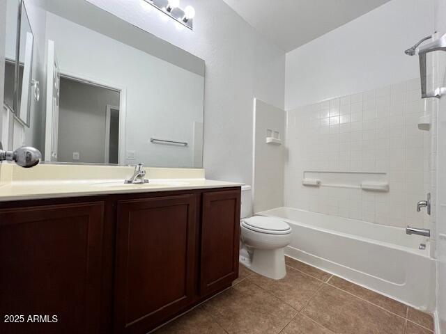 33578 North Sandstone Drive San Tan Valley, AZ 85143 - Photo 36 of 53 a bathroom with a double vanity sink and a toilet