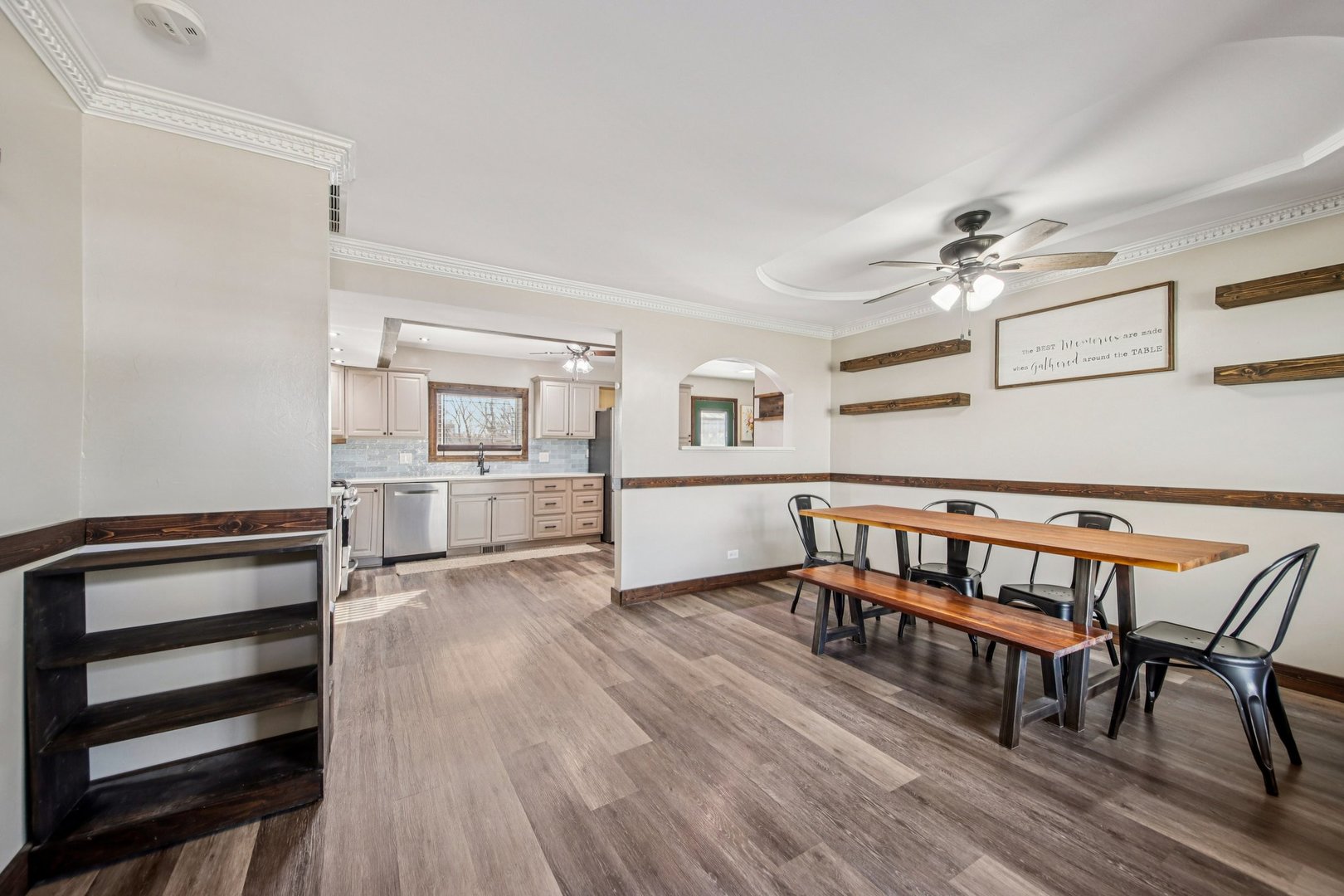 108 Davis Court Bolingbrook, IL 60440 - Photo 11 of 41 a dining room with furniture and wooden floor
