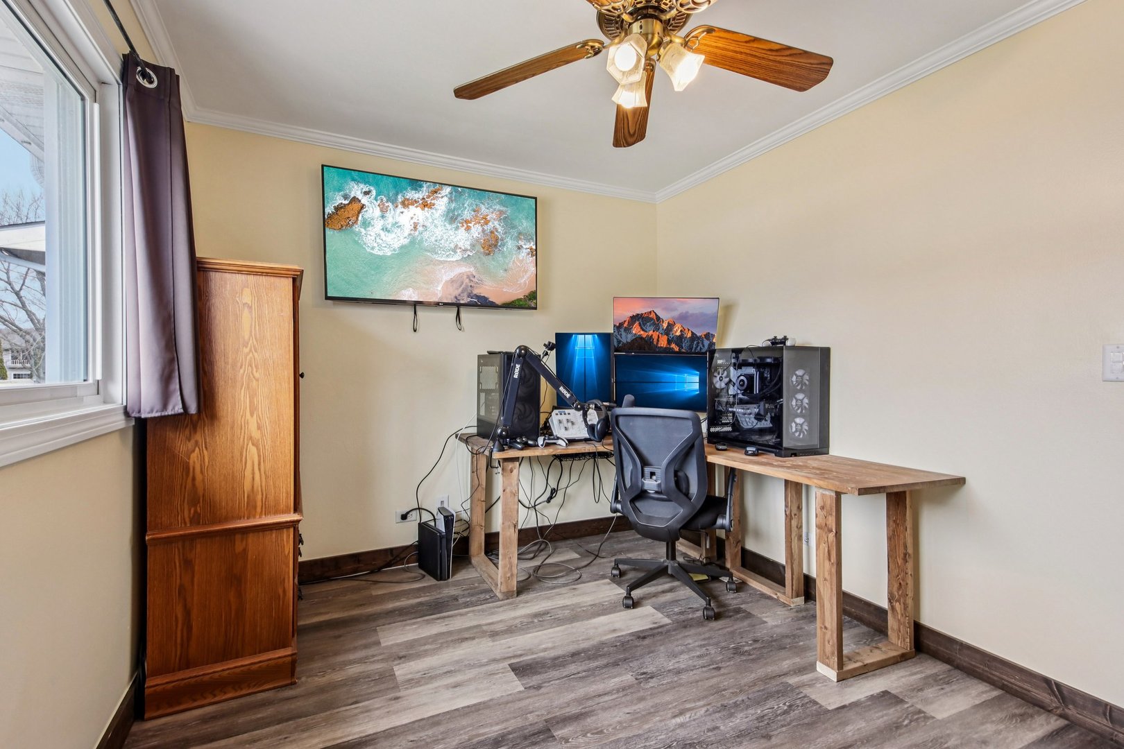 108 Davis Court Bolingbrook, IL 60440 - Photo 20 of 41 a view of a workspace with furniture and a window