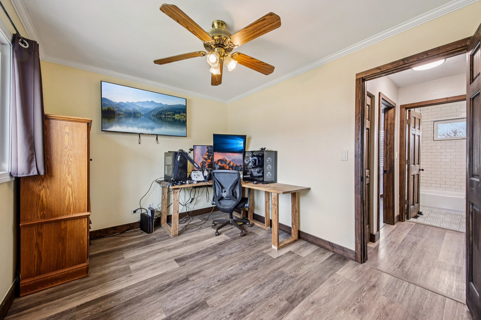 108 Davis Court Bolingbrook, IL 60440 - Photo 21 of 41 a view of a workspace with furniture and a window